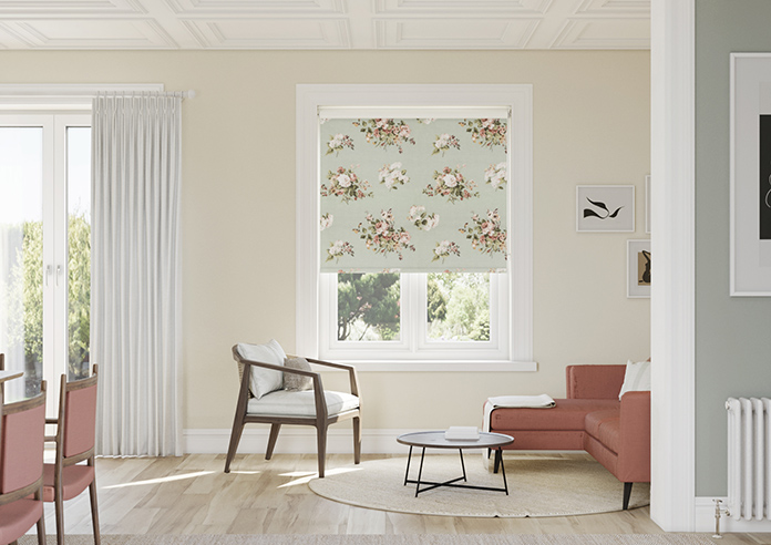Laura Ashley Rosemore, Sage - Roller Blind - Image 3